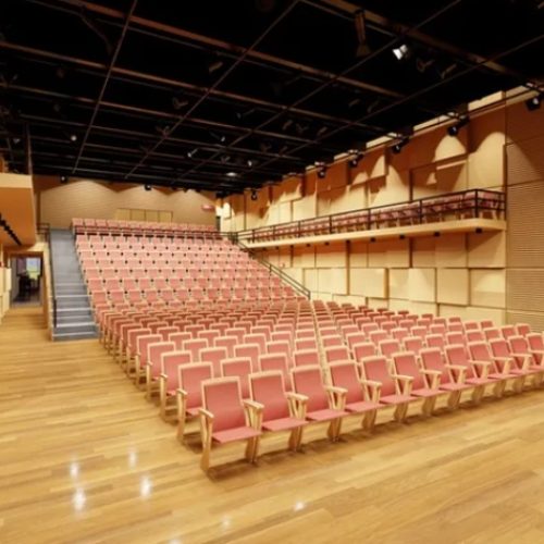 Protótipo de como vai ficar o teatro. Foto: Divulgação 